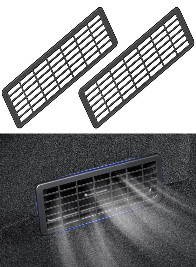 KUNIST 2PCS New Model Y Juniper Backseat Floor Air Vent Cover Air Flow Vent Grille Protection Rear Under Seat Air Condition Outlet Grille Protector for 2025-2026 Tesla Model Y Juniper Accessories - Image 1